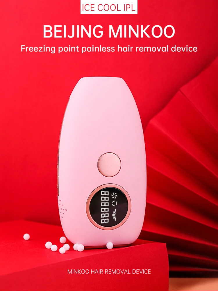 Personal skin care skin rejuvenation mini ipl laser hair removal machine with ice cooling freezing point