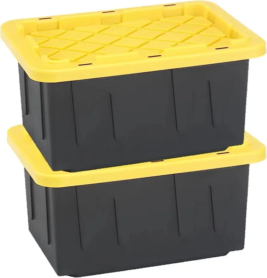 17 Gallon Lockable Plastic Container Storage Tote Container Heavy duty Large storage box