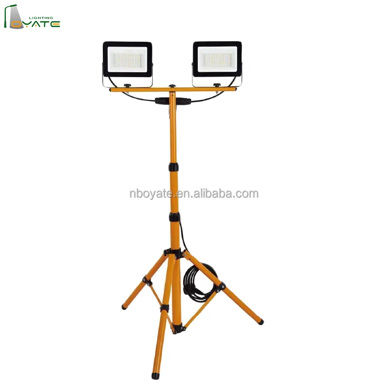 Projector lamp cob led work light led floodlight Outdoor  With Tripod Stand 100w 200w 300w 400w Portable Emergency Rechargeable