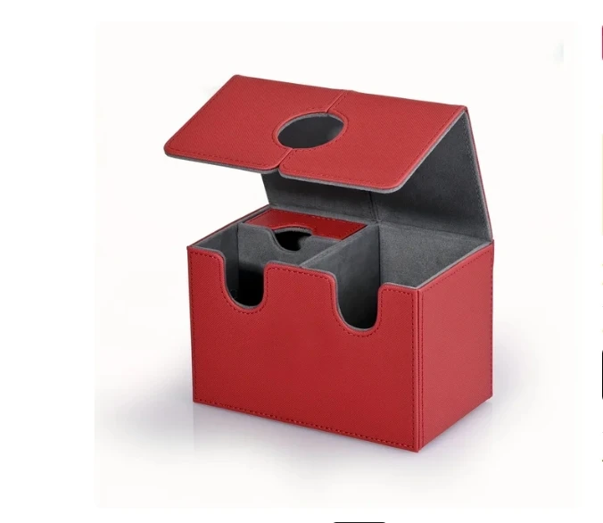 High quality Premium Deck Case MTG 100+ Flip Leather PU Deck Box Magic