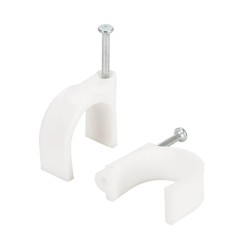 High-strength steel nail wire clip cable clamp Multipurpose Steel Nail Line Card cable clamp