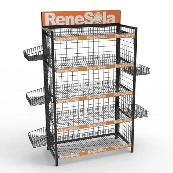 Customized wood display stand floor display rack POP cardboard display racks