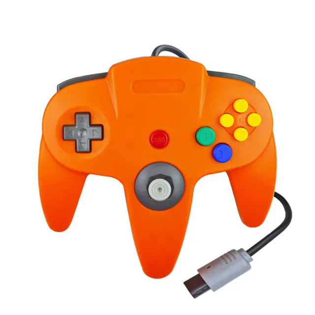 Multi Colors Game Wired Vibration Gamepad Joypad Gaming Joystick Controller For Nintendo 64 N64 Console