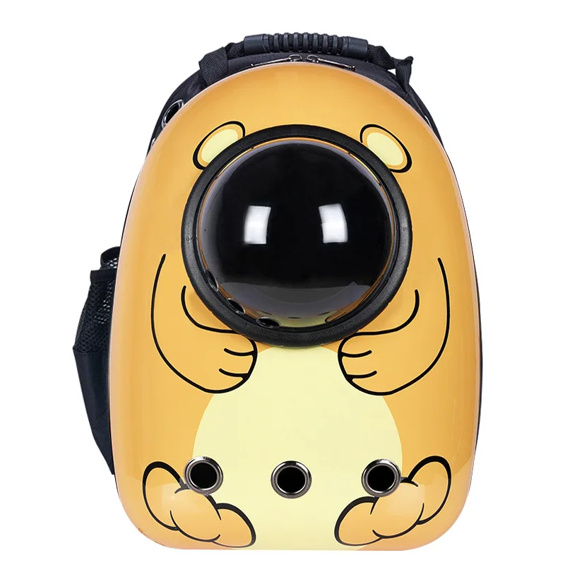 Lealoncat luxury pet travel carrier cat expandable airline approved bag backpack carriers & houses pet cages, carriers