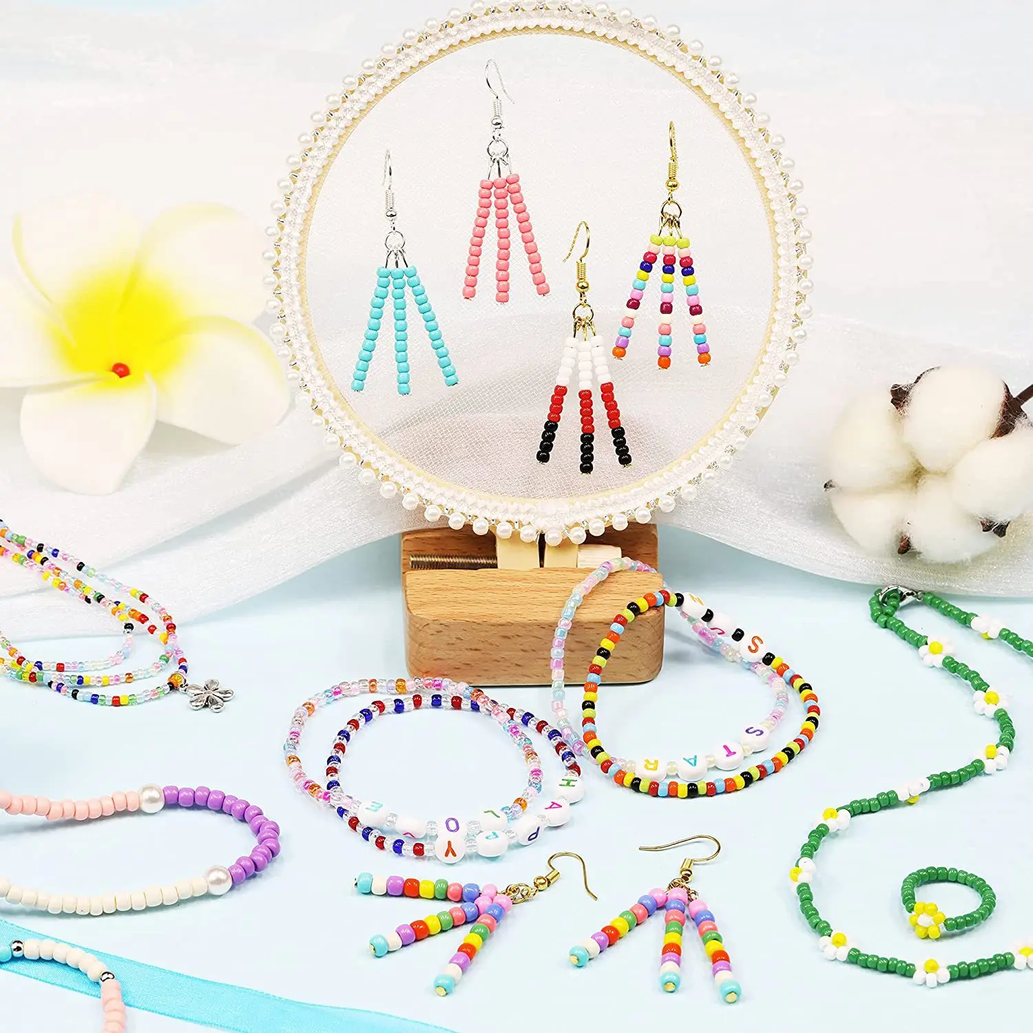 2024 new Glass Beads Kit 4mm Creamy Seed Beads for Unleashing Your Creativity in DIY Jewelry Making Bracelets & Necklace