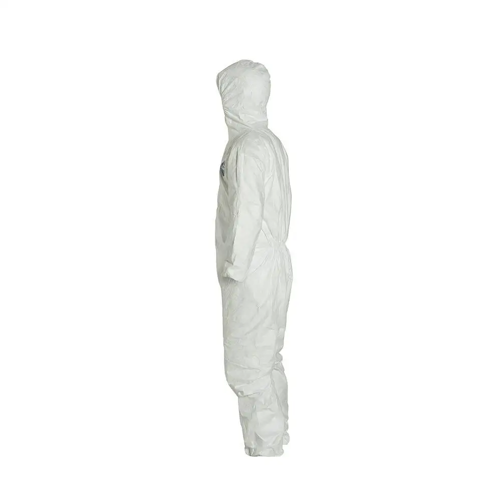 Dupont 1422A 400 500Xpert 600 Plus защитный одноразовый Тайвек-комбинезон с капюшоном молнией эластичным запястьем и