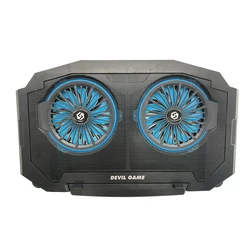 Hot sale 2 fan Adjustable gaming Laptop cooling pad Stand notebook cooler without noise