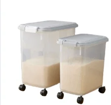 Rice Moisture-proof Insect-proof  Kitchen Storage Pet Ration Bucket made in China