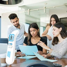 
LCD Display Baby Thermometer Touchless Digital Thermometer Forehead Infrared Thermometer with Fever Alarm and Memory Function 