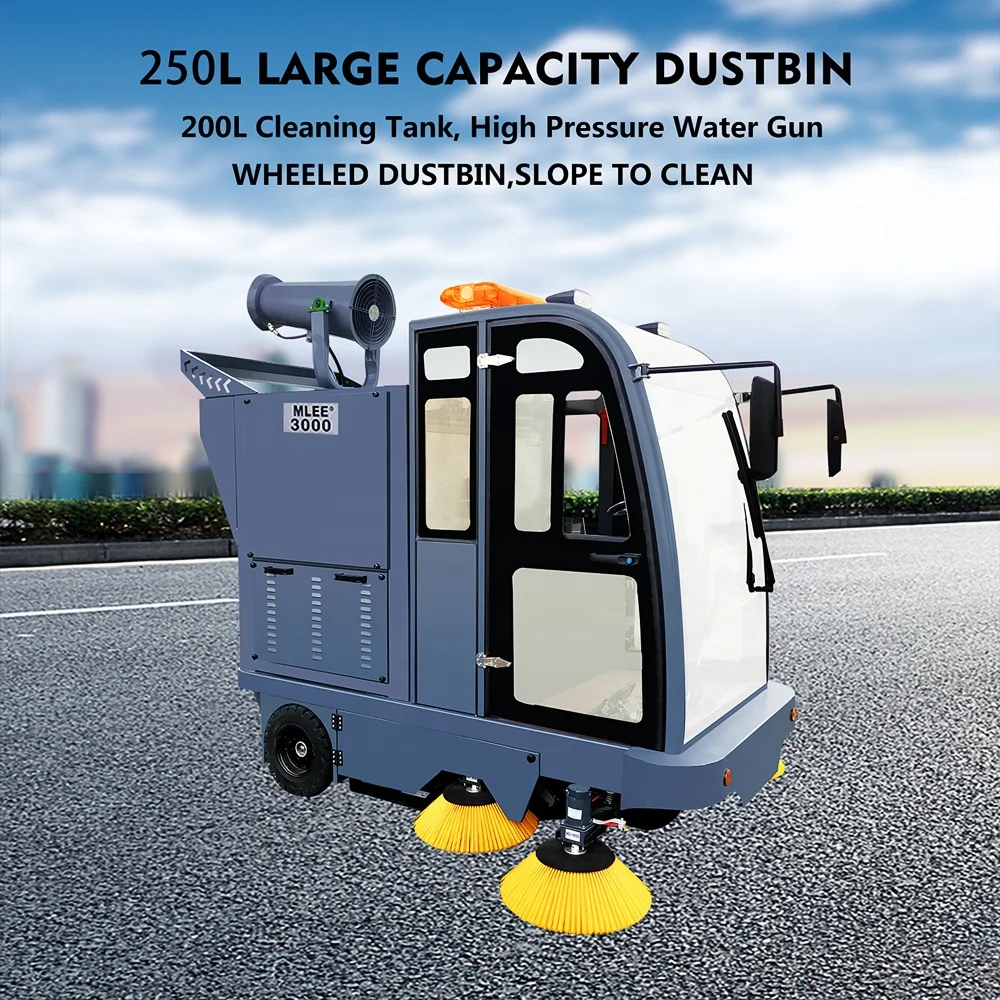 MLEE3000 Construction Site Dust Removal Floor Cleaner With Remote Control Fogger
