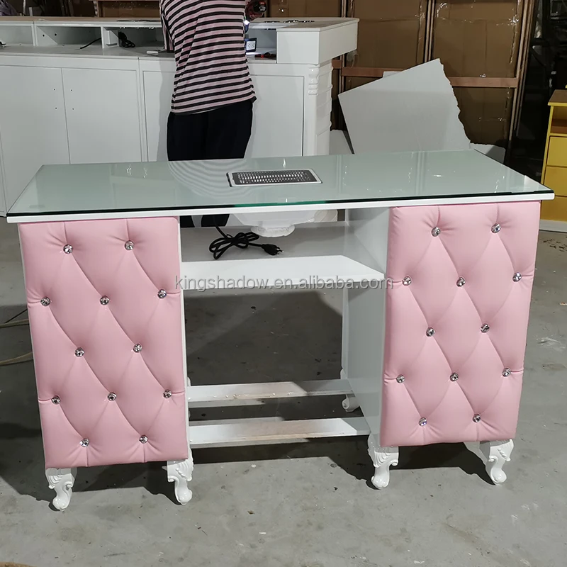 Beauty nail  bar pedicure manicure station salon furniture mesa desks