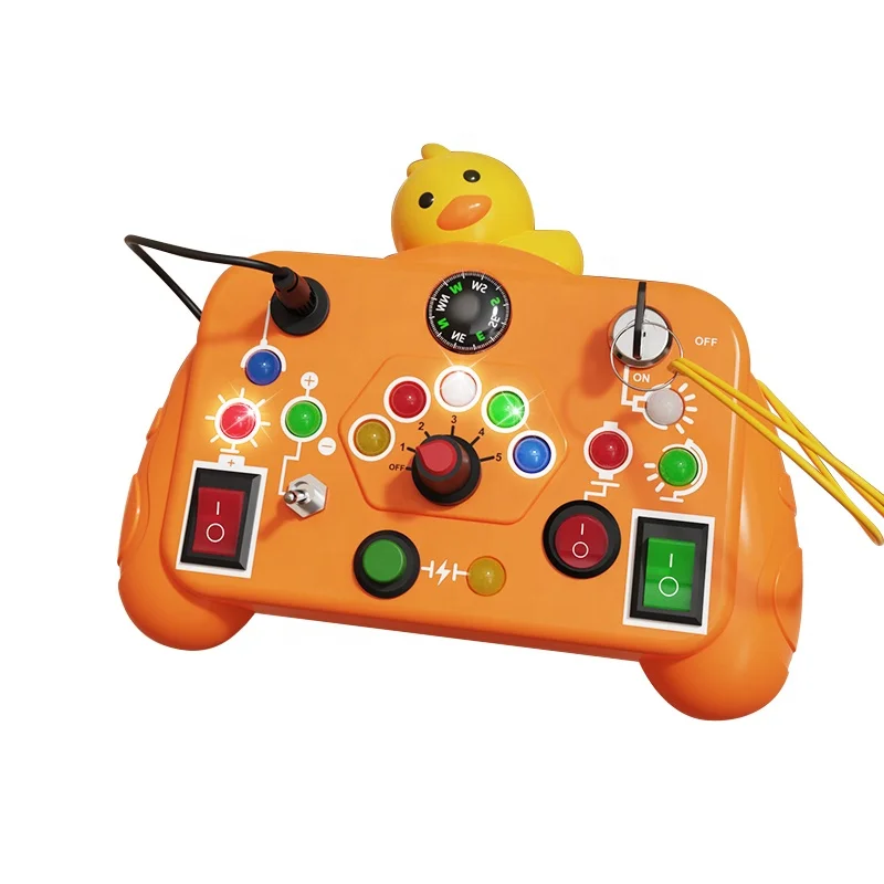 Kids Busy Machine Montessori Early Learning Baby Toys Puzzle Game Enlightenment Cognitive Intelligence Switch Off Light Game