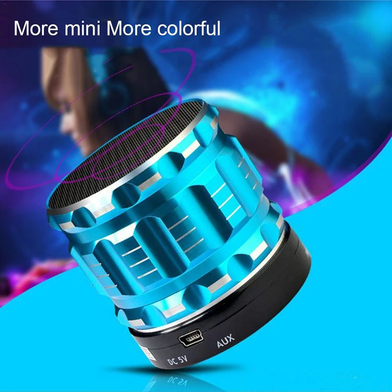 Высококачественная портативная bluetooth-Колонка S28 Mini металлическая Беспроводная мини-колонка с Bluetooth для мобильных телефонов и планшетов