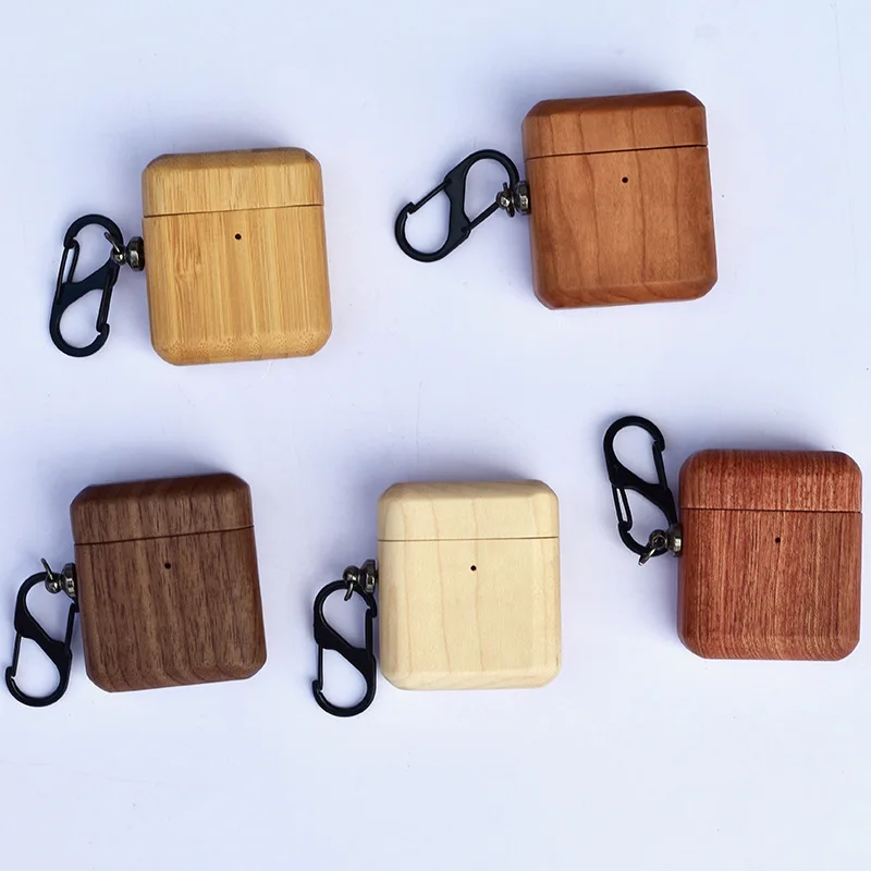 Wholesale New Arrivals Custom Wood Case for airpods Protective Earphone Case for airpods 2 3 case