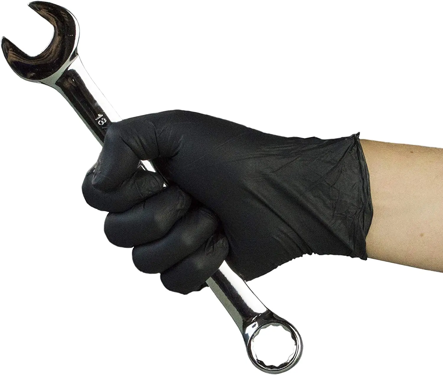 YiGlove Disposable 6mil Black Food Grade Pvc Rubber Latex Nitrile Vinyl Gloves Boxes 100 Pcs for Tattoo Barber Kitchen