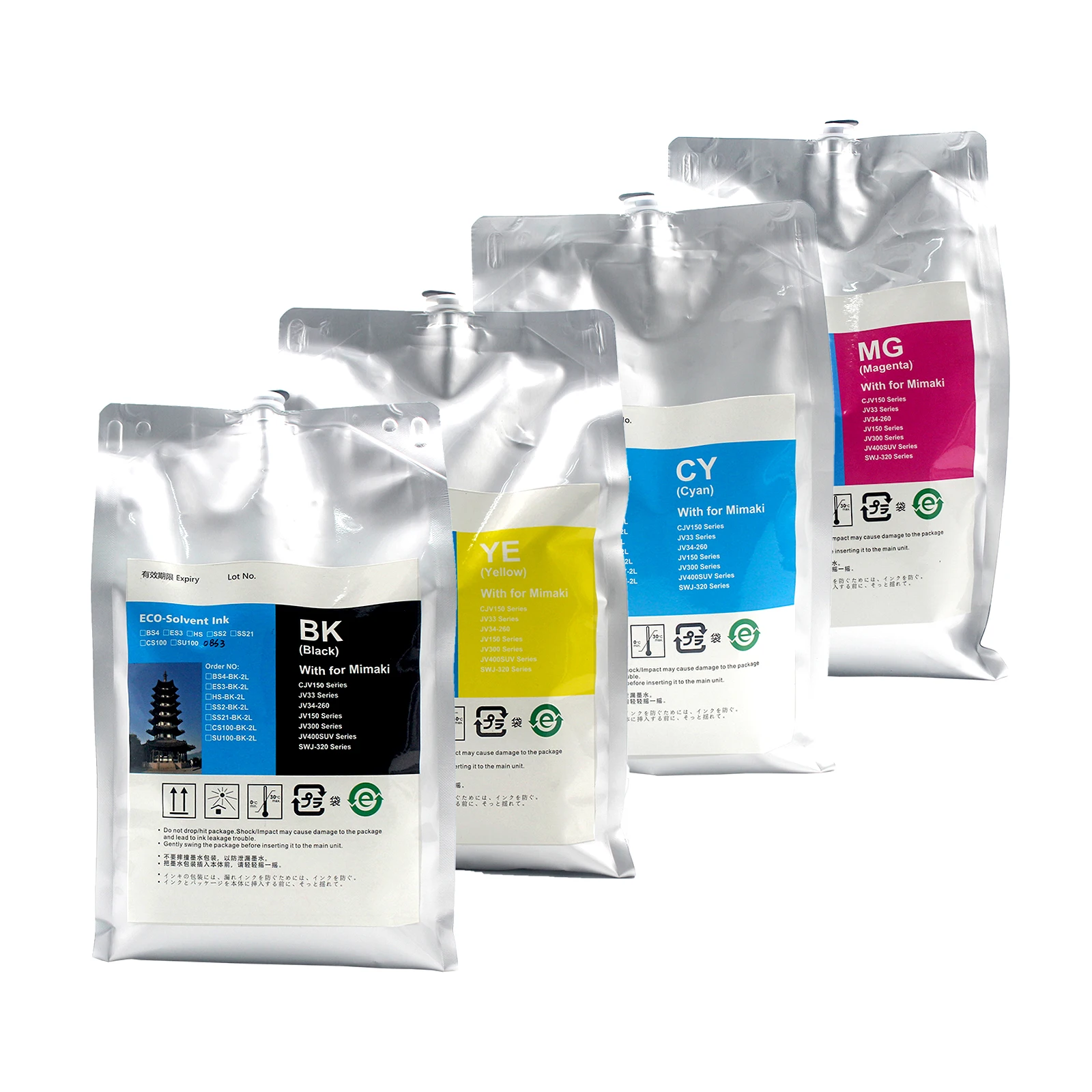 2L BS3 BS4 ES3 SS21 эко-растворимый чернильный пакет с чипом для Mimaki CJV300-130 CJV300-160 JV150-130 JV150-160 JV300-130 JV300-160