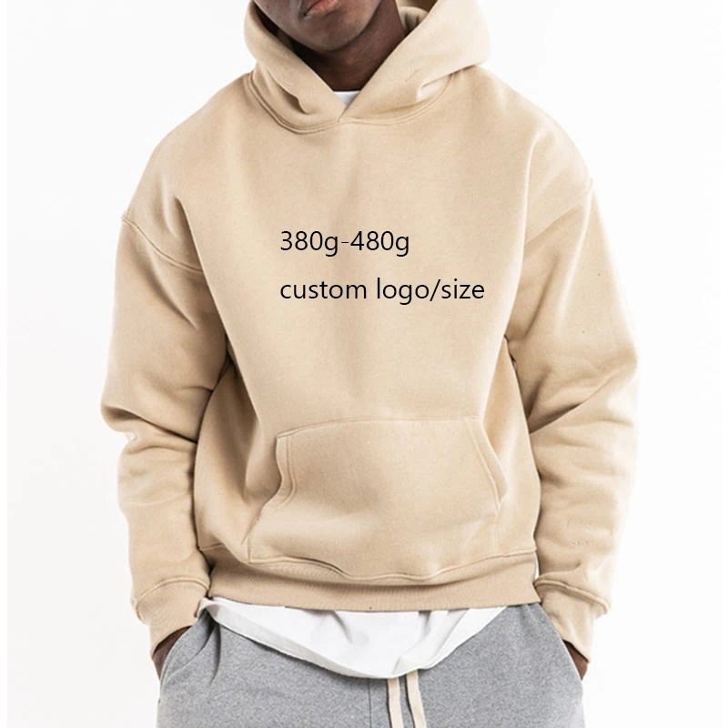 High Quality 100% Cotton Pullover Warm Wholesale Custom Oversize Printing Embroidery Men Hoodies