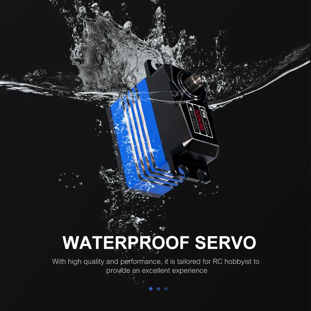CYS-S5830 Digital Brushless Servo Motor Ti Gear 85g 30kg*cm Waterproof RC Car Unisex Toy Boats Standard Size made Metal Plastic