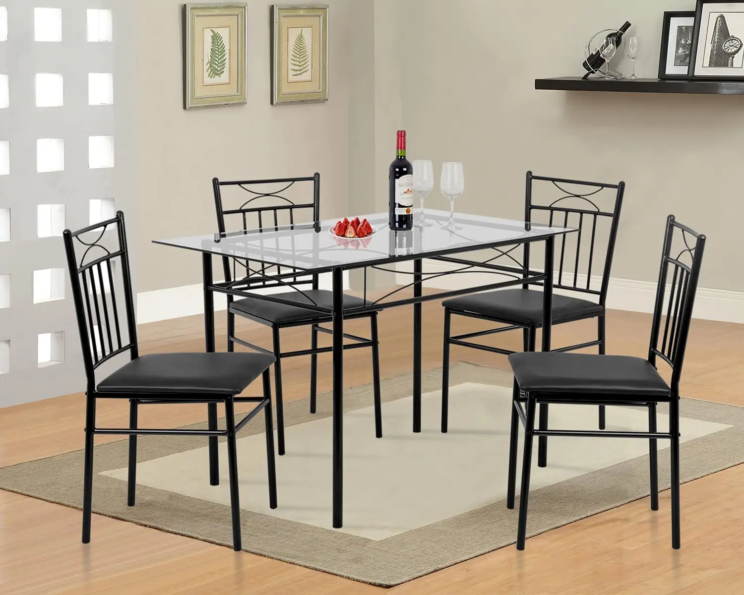 Modern Home Restaurant Smart Design Cheap Dining Room Furniture Metal Legs OEM Dining Tables And Chairs Sets Dining Room Set