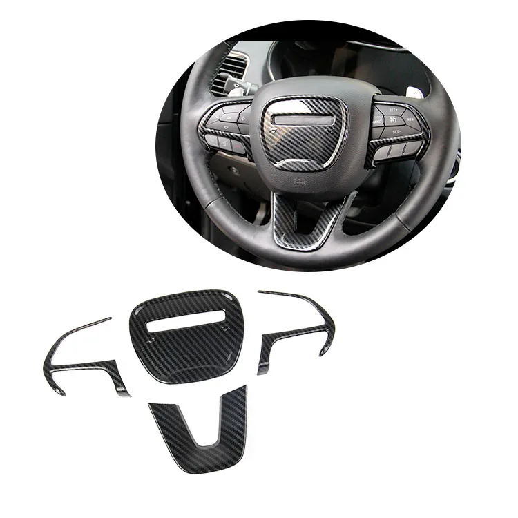 Car Interior modification accessories steering wheel decorate patch  For Dodge Durango 2014-2021