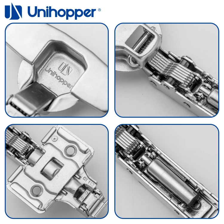 Unihopper Hot Sales Clip on Soft Closing 3D Hydraulic Kitchen Furniture Cabinet Hinges
