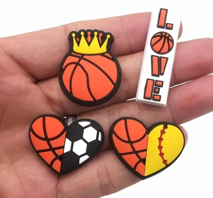 America basketball croc charms team sport croc charms clog charm star basketball shoe custom croc gibbets