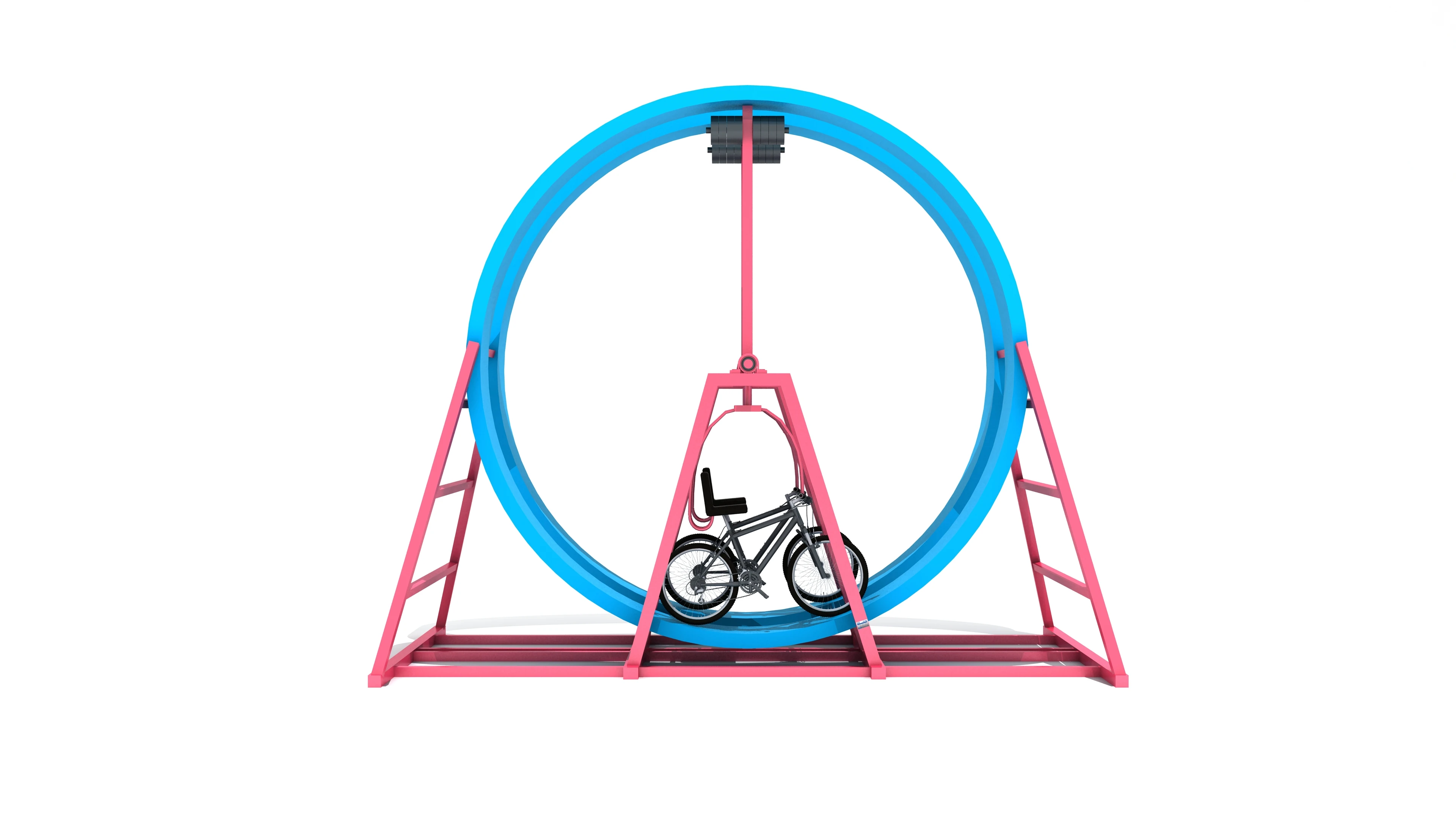 360 Degree Flying Bike for Outdoor Playground Amusement for Backyard Carnivals and Sale of Manpower Flying Bike Rides Equipment