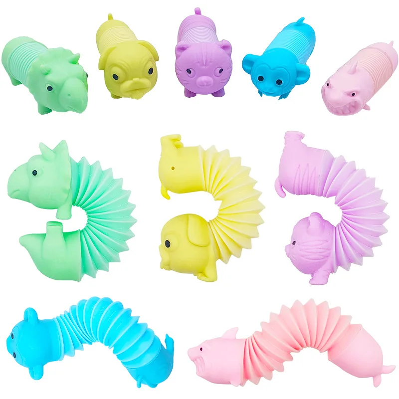New style Stress Relief Fidget Toy Mixed animals styles Adorable Colorful Party Favors School Prizes Birthday Gifts Capsule toys