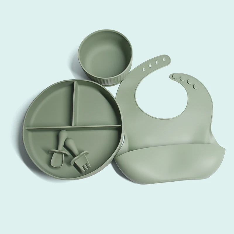 Legenday Baby Feeding Bowl Set Food Grade Silicone Plate Suction Bowl Feeding Bpa Free Baby Plate Baby Bowl