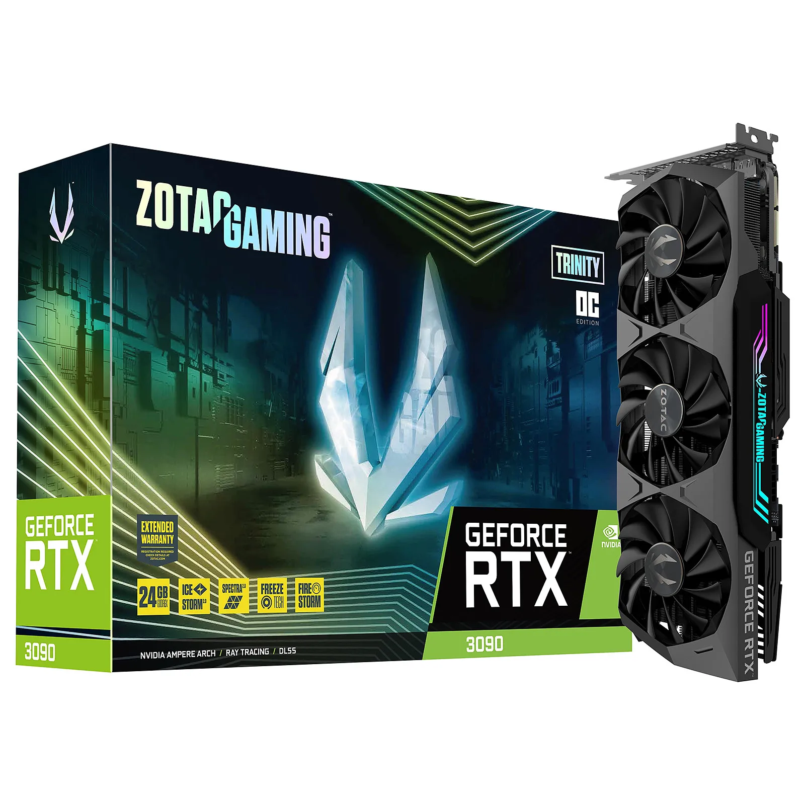 ZOTAC Geforce Rtx 3090 Совершенно новая видеокарта 3080 3070 3060 2060s 1660 с игровой памятью