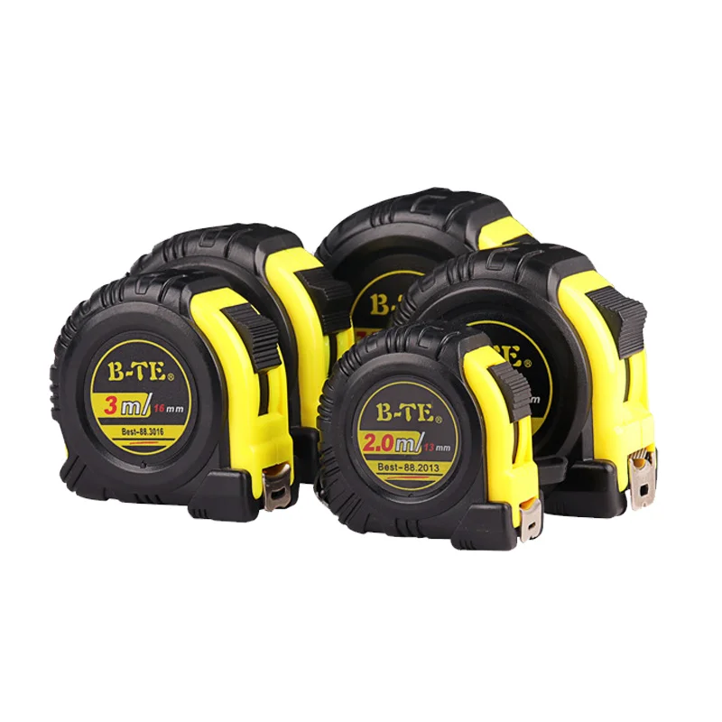 BTE Factory Measuring Tape Support OEM 3m/5m/7.5m 8 Meters 10 Meters Steel Measure Tape With Logo Customize