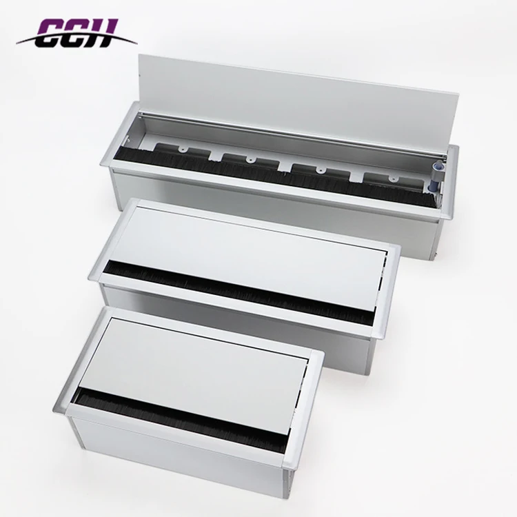 Computer desk hole cover cable grommet table wire management box cable management box charging socket