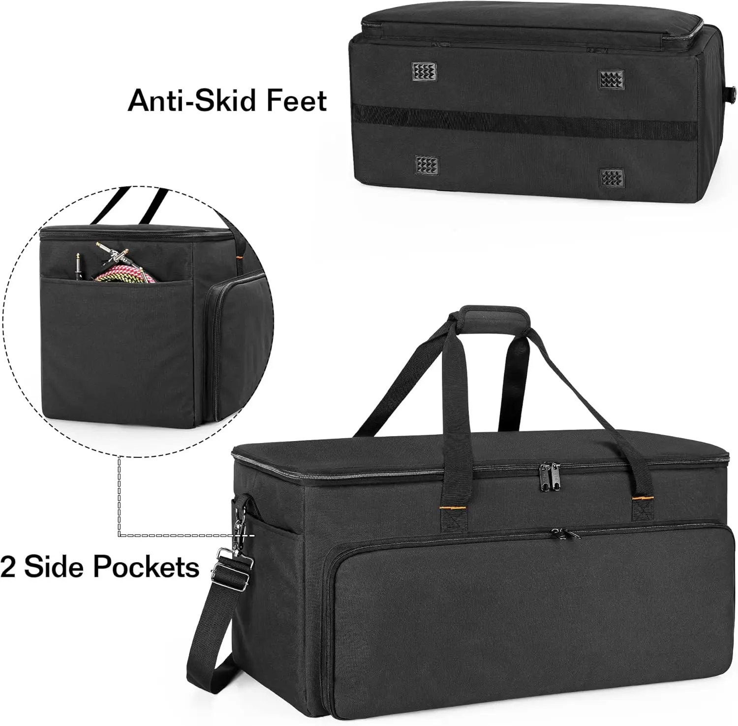 Portable Speaker Carry Tote Bag Designed with Multi Pockets Spotlight Storage Bag Heavy duty bags for speaker