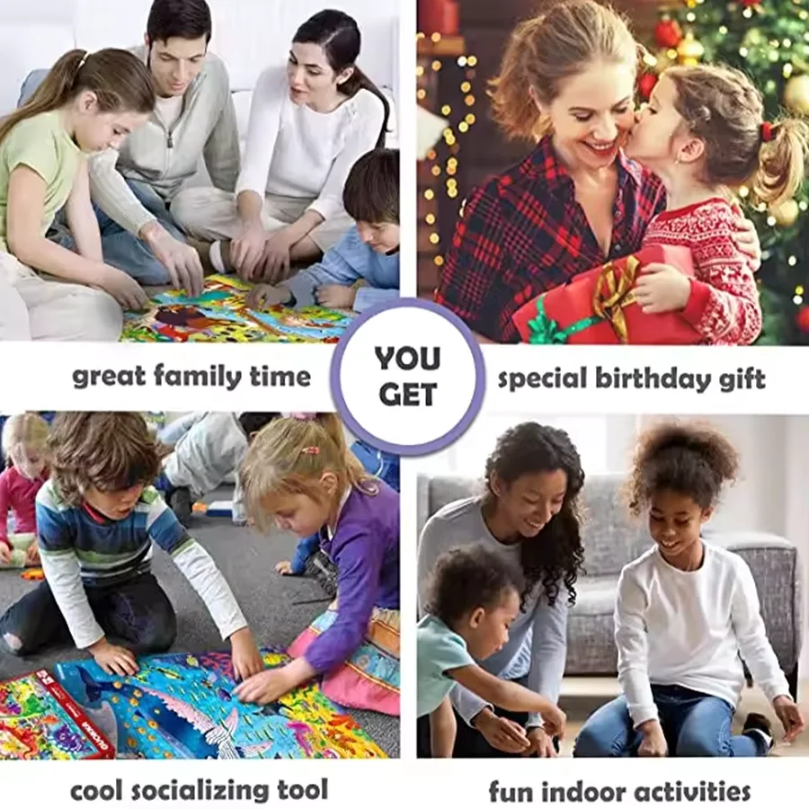 Customize Design 1000 Piece Jigsaw Puzzle Color Jigsaw Puzzle For Adult Children Entertainment Game Board