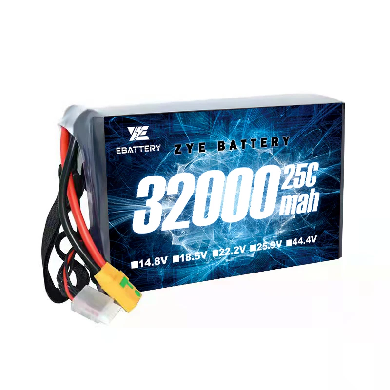 32000mAh 44000Mah 22.2v 5s 6S 12s 14s 25C 710.4WH LiPO Battery for Big Load Multirotor FPV Drone Hexacopter Octocopter