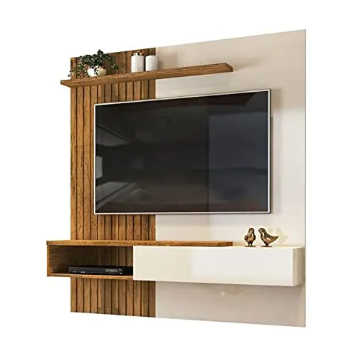 TV Entertainment Wooden Wall Mount Unit Wall Panel Ideal for Tv Unit up to 69 inches Living Room Furniture