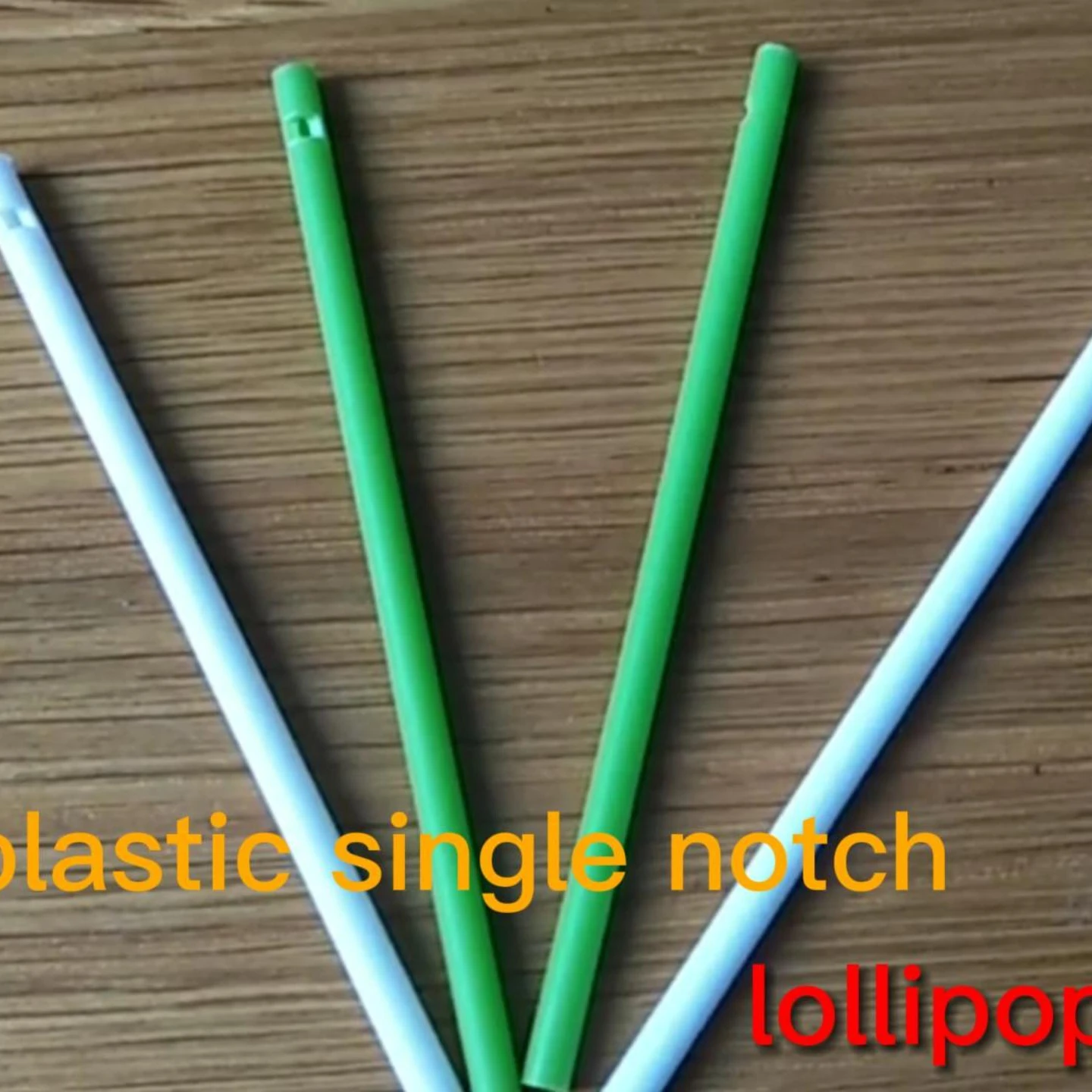 PLASTIC TUBES BARS RODS HARD STICK SINGLE DOUBLE NOTCH SCREW CUT FOR LOLLIPOP FOOD GRADE ARTICLES MADE OF POLYPROPYLENE  STICKS