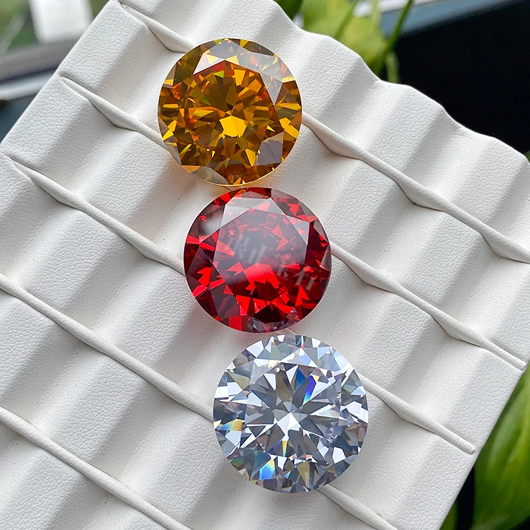 YinZheng In Stock loose gemstone various colors 25MM large size CZ stone synthetic cubic zirconia