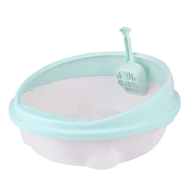 
New factory direct pet semi-closed anti-cracking cat litter box cat toilet litter box for cats 