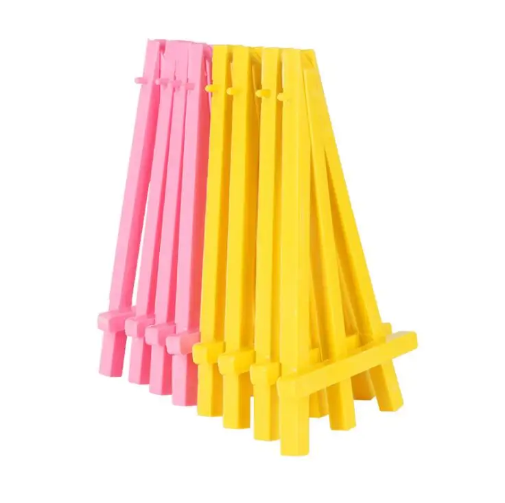 Mini easel folding plastic Painting frame mobile phone display bracket triangle small easel