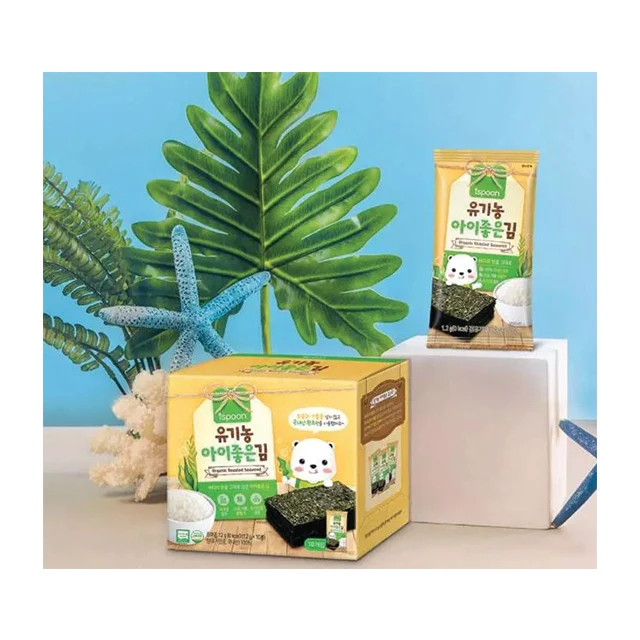 
Korean Original Food Organic Baby Food Roasted Dried Seaweed Nori Laver Snack 