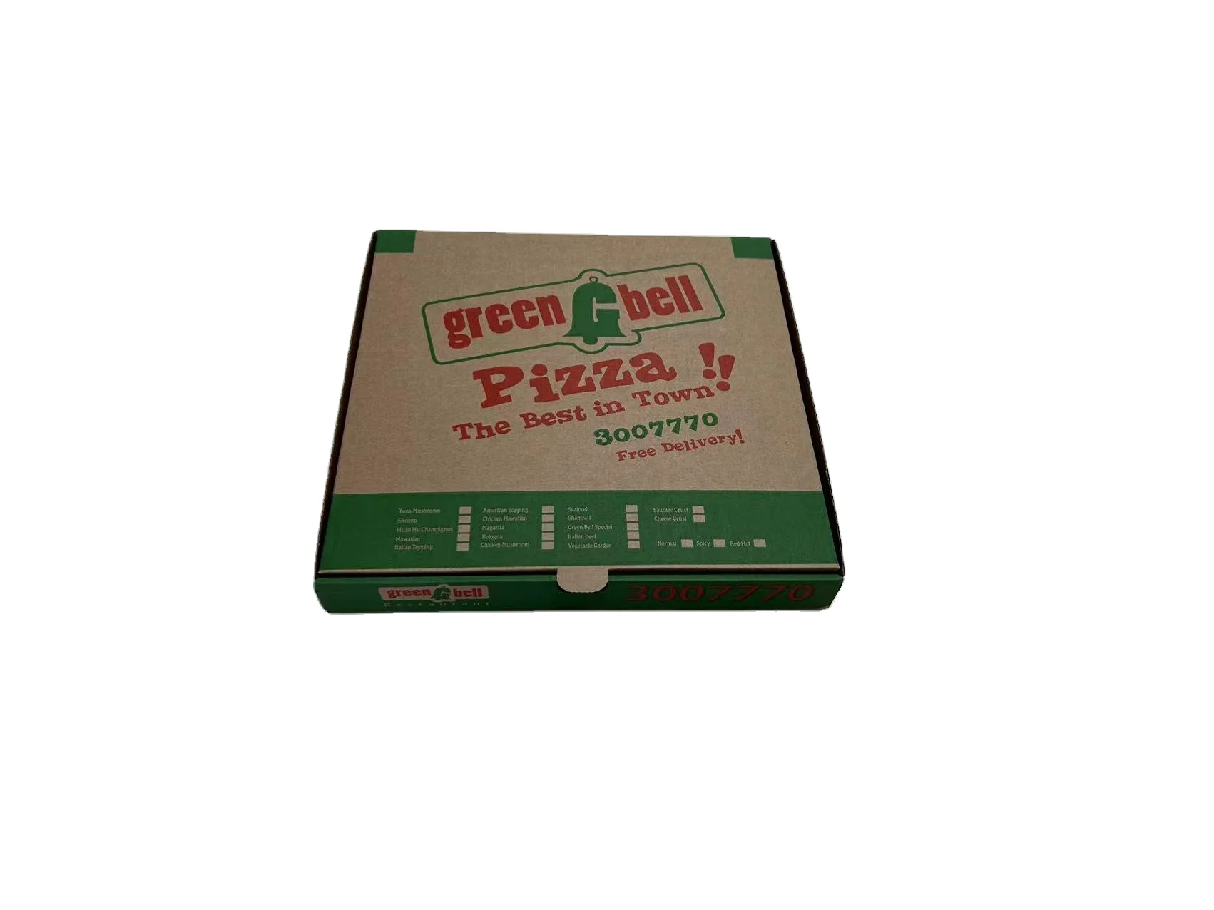 Custom Print pizza packing box 9 inch pizza box cardboard box pizza