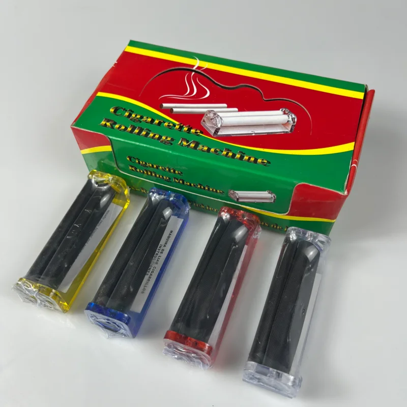 Portable Manual Cigarette Rolling Machine Mini color clear plastic cigarette maker