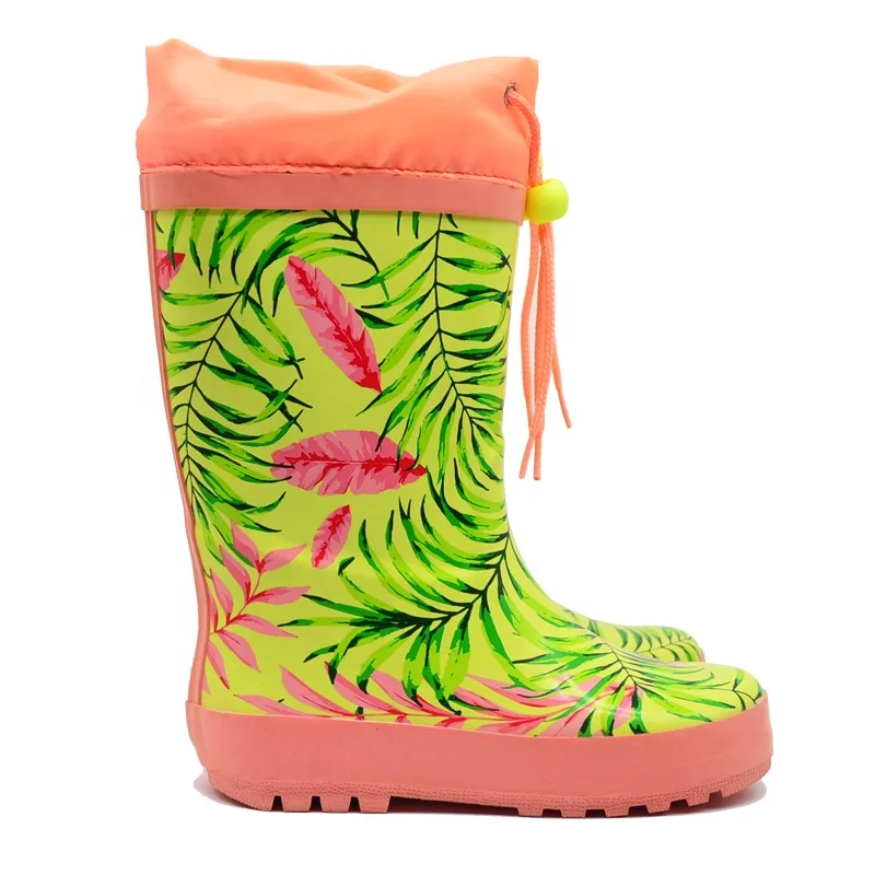 waterproof cute children rubber rain boots cheap price colorful kids gumboots for girls
