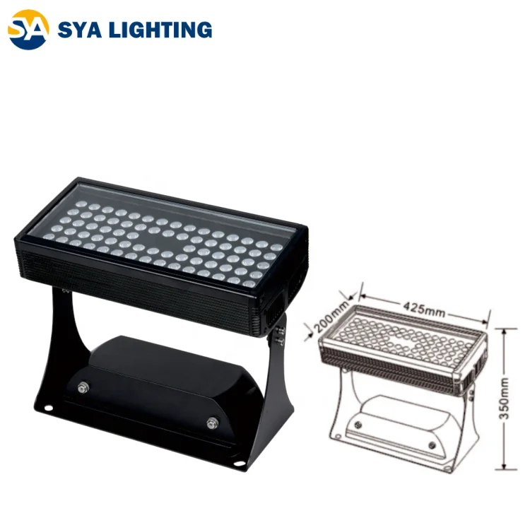 SYA-613 Factory Customization 144W 288W RGB DMX512 Stadium Spotlights High Power Floodlights for Construction Sites