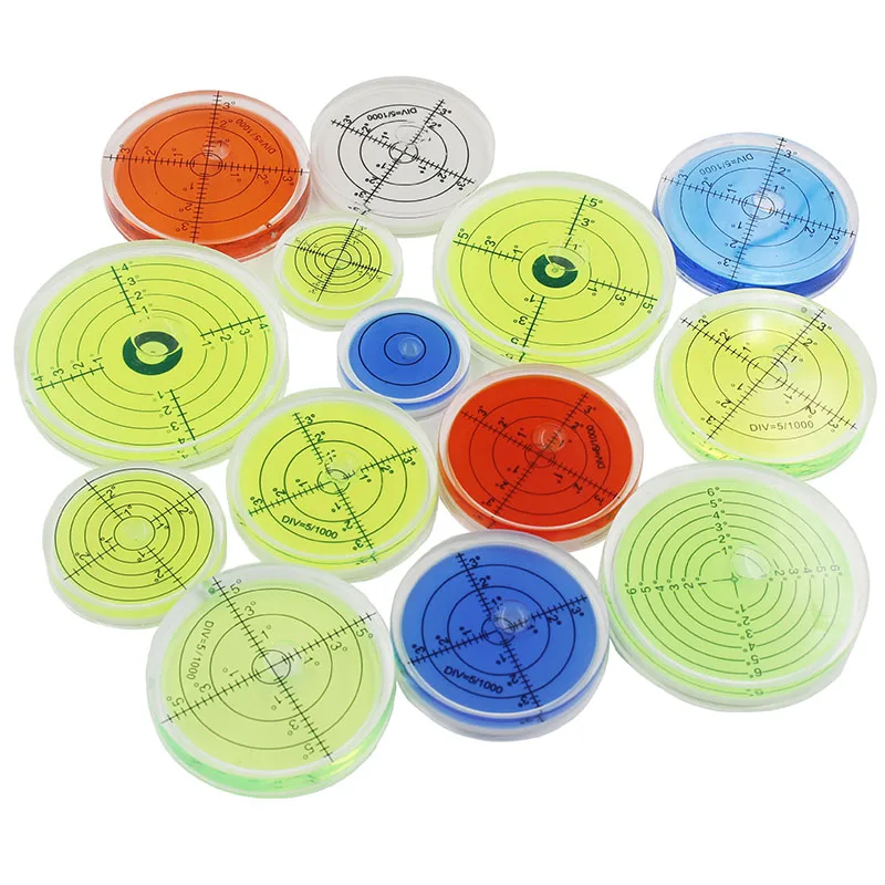 Acrylic high Precision Circular Bubble Level with  measurement