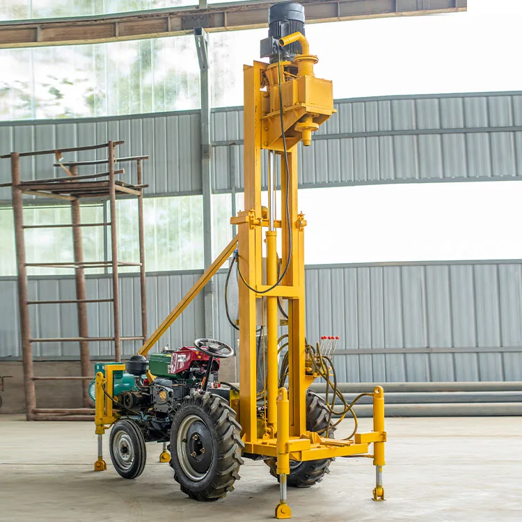 High speed drilling water well machine mobile deep well drilling rigs for sale