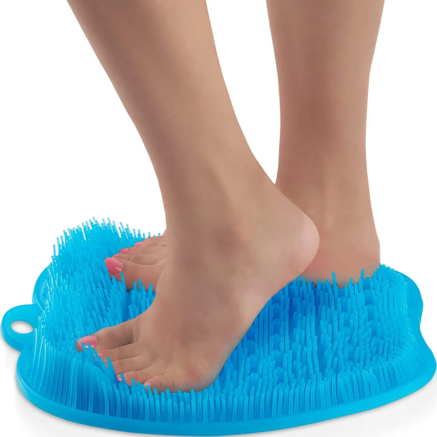 New foot scrubber callus remover mat silicone shower foot scrubber foot scrubber for use in shower with non-slip suction cup
