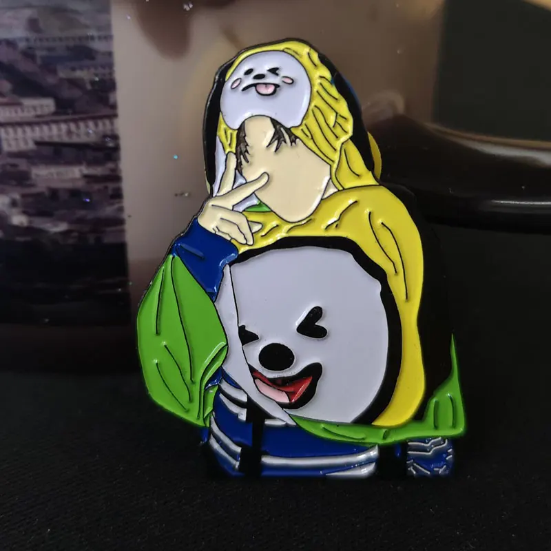 Vast Gifts 2022 Cheap Custom Korea Movie Star Soft Metal Lapel Enamel Badges Pins