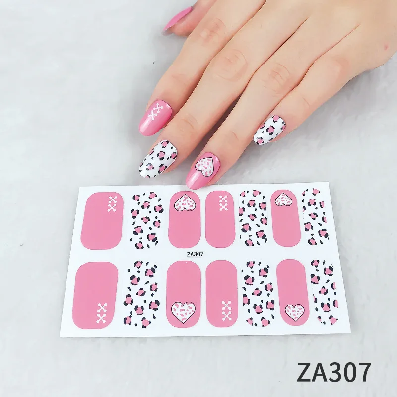 new arrival 2021 Hot Sale Professional 3D Nail Sticker Decals Laser Multi-design DIY Stickers Nail Art Decoration
